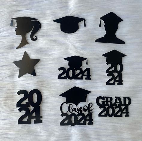 Graduation 🧑‍🎓 Toppers Cupcake Toppers Black Gloss Graduation Topper, Black Cupcake, Modern Birthday Cakes, Black Cupcakes, Graduation Cake Topper, Graduation Cake Toppers, Modern Birthday, 2024 Graduation, Graduation Cake