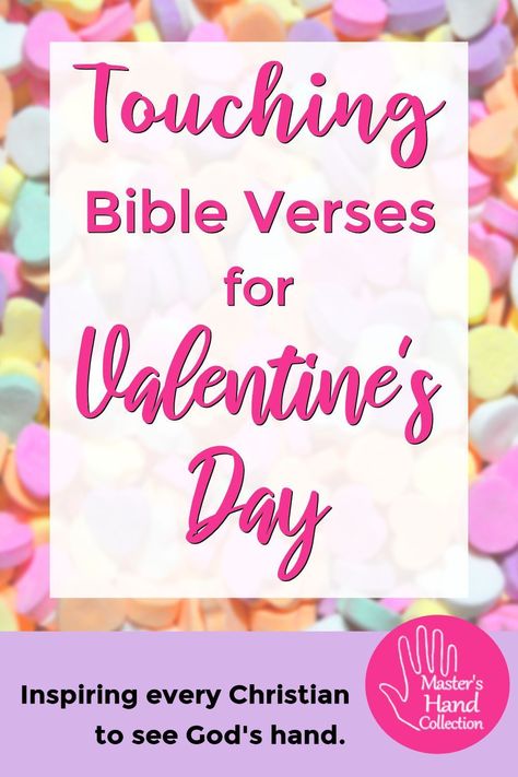 God penned these Touching #BibleVerses for Valentine’s Day just for us! So let's honor our One True Love by reading His love letter today! #ValentinesDay #scripture #bibleverse #bibleverseoftheday #devotional #BibleStudy #jesuslovesyou #GodIsLove Bible Valentine Quotes, Touching Bible Verses, Valentines Day Bible Verses, Valentine’s Day Devotion, Jesus Valentines, Valentines Bible Verse, Valentine’s Day Scripture, Valentines Scripture, Religious Valentines