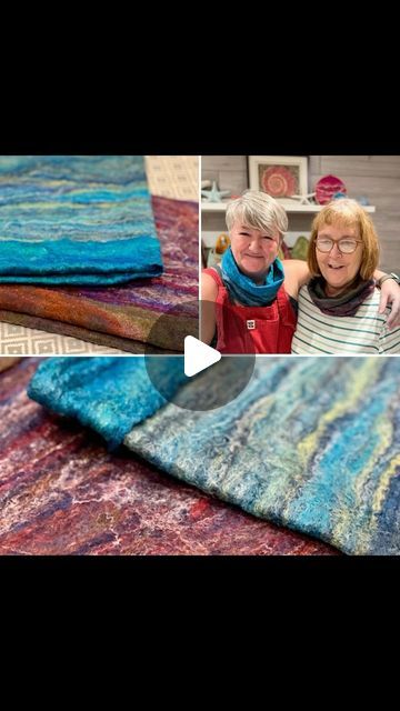 How To Wet Felt Tutorials, Wet Felted Scarf, Felting Designs, Nuno Felting Tutorial, Wet Felting Tutorial, Smart Textiles, Wet Felting Projects, Scarf Tutorial, Nuno Felt