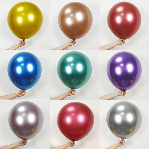 Helium Balloons Wedding, 36 Inch Balloons, Chrome Balloons, Balloons Wedding, Wedding Balloon Decorations, Metallic Balloons, Balloons Party, Balloons Birthday, Large Balloons