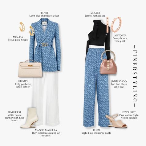 Fendi Style Outfit, Fendi Fashion Outfits, Fendi Outfits Women, Fendi Outfit, Anna Bey, Fashion Jeans Outfit, Dynasty Clothing, Fendi Dress, Runway Fashion Couture