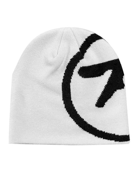 PRODUCT DETAILSBeanie by DYSTOPIɅN ™️ Custom knit Aphex Twin tribute Warm insulation Streetwear chic SIZE & FITAvailable in one size, designed for a universal fit, accommodating various head sizes comfortably.LOOK AFTER MEMachine wash gentle cycle, lay flat to dry. Avoid bleach and ironing.ABOUT ME Soft and structured, your typical beanie. Fabric: 100% Acrylic Knit Aphex Twin Logo, Cool Beanies, Apparel Design Inspiration, Letter Model, White Beanie, Dope Hats, Knitted Beanies, Streetwear Winter, Aphex Twin