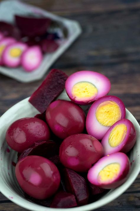 Pickled Beets And Eggs Recipes, Healthy Pickled Eggs, Picked Beet Eggs, Pickled Eggs Recipe Beets, Old Fashioned Pickled Eggs Recipe, Pickled Red Beet Eggs Recipe, Easy Pickled Eggs, Red Beet Eggs Recipe, Beet Pickled Eggs