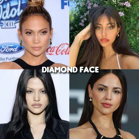 which ones is your face shepe ?? #roundface #ovalface #sqareface #diamondface #heartshape #oblongface#tips #face #beauty Face Shape Affirmations, How To Change Ur Face Shape, Low Visual Weight Face Makeup, How Lose Face Fat Chubby Cheeks Woman, Women With Diamond Face Shape, Trashy Y2k Aesthetic, Face Aesthetic, Diamond Face, Body Figure