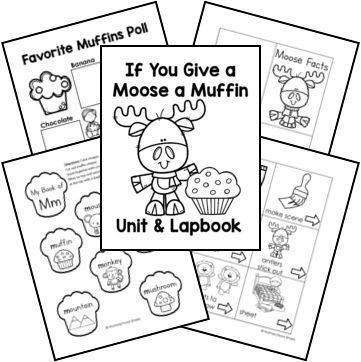 If You Give a Moose a Muffin Free Unit Study If You Give A Moose A Muffin Craft, If You Give A Moose A Muffin, Moose A Muffin Craft, If You Give A Moose A Muffin Activities, Moose A Muffin Activities, Muffin Activities, Letter M Crafts, Free Unit Study, Book Themed Activities