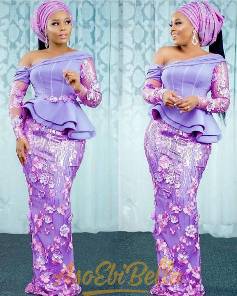 Latest Lace Styles, Long Sleeve Mermaid Prom Dress, Nigerian Lace Dress, Lace Skirt And Blouse, Aso Ebi Lace, Aso Ebi Lace Styles, Latest Aso Ebi Styles, Nigerian Lace Styles, African Lace Styles