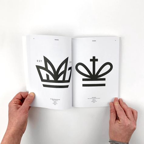 Crowns // The second volume of Modern Heraldry contains a vast resourse of trademarks, based on heraldic symbology, from all over the world. Modern Heraldry Logo, Modern Heraldry, Cm Logo, Pizza Design, Restaurant Logo, Creative Flyers, Logo Vintage, Logo Restaurant, Premium Logo