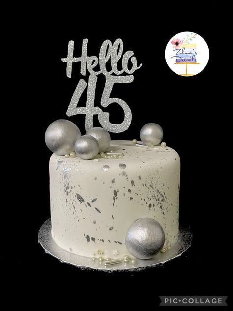 45th Birthday Cake, 45 Birthday, Birthday Cake For Husband, Cake For Husband, Anniversary Party Decorations, 45th Birthday, Anniversary Party, Anniversary Parties, Party Decorations