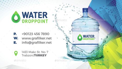 Drinking Water Service Business Card Templates #Ad #Service, #spon, #Water, #Drinking, #Templates Water Delivery Service, Service Business Card, Wedding Symbols, Beauty Skin Quotes, Classroom Rules Poster, Packaging Template Design, Agua Mineral, Water Delivery, Packaging Template