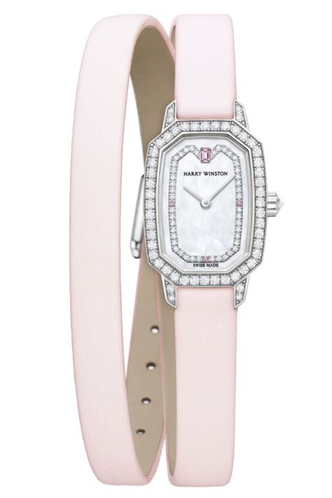 Pink Watch, Pink Aura, Watch Trends, Harry Winston, Classy Jewelry, Jewelry Lookbook, Girly Jewelry, Bijoux Diy, Dream Jewelry