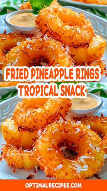 Ready to take your snack game to a whole new level? Try these irresistible Fried Pineapple Rings! Perfectly crispy on the outside and juicy on the inside, these tropical treats are a must-try. Whether you’re looking for a quick snack, a unique appetizer, or a fun dessert, these pineapple rings will hit the spot. Click to get the easy recipe and bring a taste of the tropics to your kitchen! Save and share if you’re all about delicious and easy snacks! 🍍✨ #TropicalSnacks #FriedPineapple #EasyRecipes #SnackIdeas Fried Coconut Pineapple Rings, Easy Hawaiian Appetizers, Fried Pina Colada Rings, Desserts For Fish Fry, Easy Birthday Party Treats, Hawaiian Potluck Ideas, Fried Pineapple Rings With Creamy Coconut Dipping Sauce, Hawaiian Sides Recipes, Bbq Snack Ideas