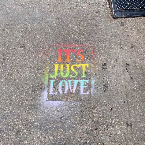 gay pride, pride parade, lgbtq, graffiti, spray paint, colorful, new york city, sidewalk, nyc, manhattan, new york, aesthetic, photography Have A Beautiful Week, I Had To Leave, No Expectations, Set Life, Believe In Your Dreams, Happy June, Vision Board Photos, Lgbtq Funny, Gay Aesthetic