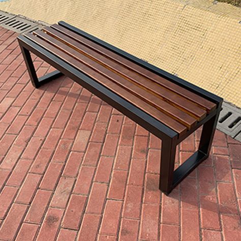 PRICES MAY VARY. ✪【Size selection】Garden Bench length 100x width 40x height 45cm, length 120x width 40x4 height 5cm, length 150xx width 40x height 45cm, length 180xx width 40x height 45cm, maximum load-bearing 400kg, can sit 1-4 people ✪【Sturdy Material】Patio Bench Material of slats + steel frame, the slats are made of high-quality plastic-wood material, and the rough logs have undergone multiple treatments and are not easy to break. Rugged to withstand the harshest weather ✪【Features】Park Bench Wood And Metal Bench Outdoor, Outside Bench Ideas Front Yards, Bench Seat Outdoor, Wood And Steel Furniture, Steel Frame Furniture, Metal And Wood Bench, Metal Outdoor Bench, Outside Benches, Slat Bench