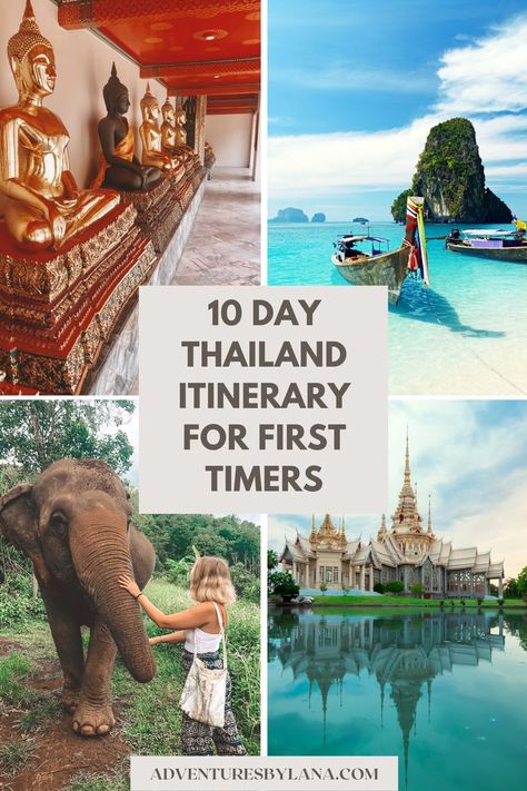 Thailand Itinerary 2 Weeks, Thailand Travel Itinerary, 10 Days In Thailand, 2 Weeks In Thailand, Thailand Guide, Magical Island, Thailand Honeymoon, Thailand Itinerary, Thailand Vacation