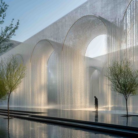 Pavilion Building Concept 4544 Japanese Pavilion Architecture, Pavillion Concept Design, Pavilion Design Concept, Pavillion Concept, Sunken Landscape, Architectural Pavilion, Light Pavilion, Concrete Pavilion, Building Entrance Design