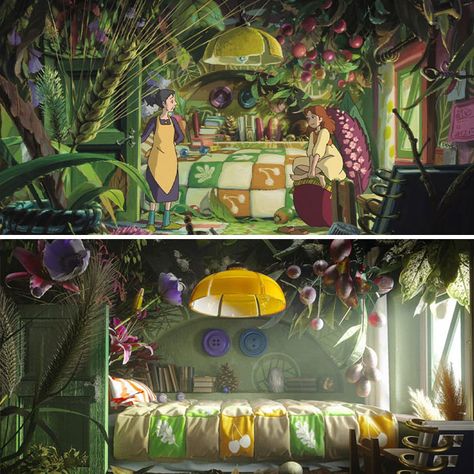 These Designers Show How Studio Ghibli Interiors Would Look Like In Real Life Studio Ghibli Films, Art Studio Ghibli, 하울의 움직이는 성, Deco Studio, Ghibli Artwork, Culture Magazine, Studio Ghibli Movies, Studio Ghibli Art, Ghibli Art