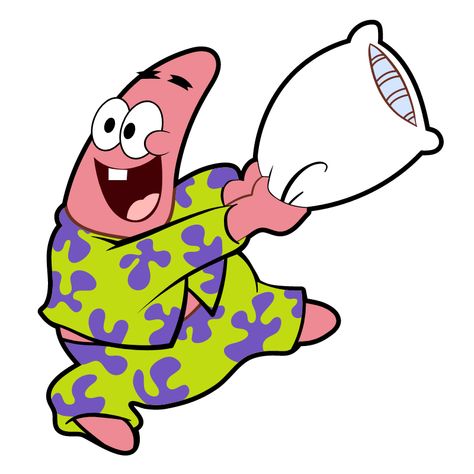 SpongeBob Patrick at the Pajama Party Sticker. #cartoon #Patrick #SpongeBob #PatrickStar #PajamaParty Patrick Stella, Spongebob Squarepants Funny, Sticker Spongebob, Spongebob Stickers, Patrick Spongebob, Spongebob Squidward, Spongebob And Patrick, Spongebob Cartoon, Pink Jellyfish