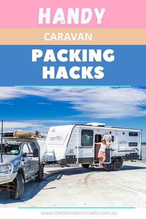 With weights and space a high consideration for all of us campers, we share a few handy packing hacks that we have leant over the years travelling in our Jayco caravan. https://www.theblondenomads.com.au/handy-caravan-packing-hacks/ Caravan Hacks, Australian Road Trip, Touring Caravan, Packing Hacks, East Coast Travel, Australian Travel, Free Camping, Travel Lover, Travel Packing