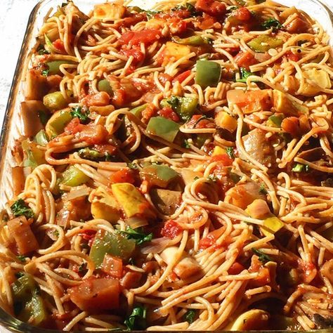 Eggplant Spaghetti Sauce, Eggplant Spaghetti, Italian Hoagie, Spaghetti Bake, Vegan Eggplant, Veggie Casserole, Eggplant Recipe, Veggie Lasagna, Vegan Meatballs