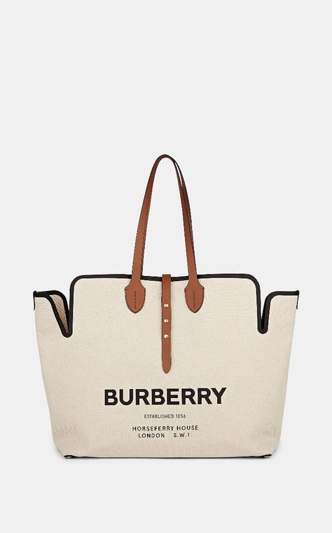 Burberry Canvas Belt Tote Bag Travel Fashion Style, Best Travel Tote, Tote Bag Outfit, Burberry Tote, Timeless Bags, Best Tote Bags, Red Tote Bag, Canvas Belt, Burberry Belt