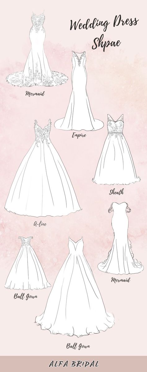 Wedding Dress Drawings, Wedding Dress Pattern, Wedding Dress Illustrations, Wedding Dress Sketches, Dress Illustration, Dress Design Drawing, Wedding Dress Guide, Fashion Design Patterns, Clothing Design Sketches