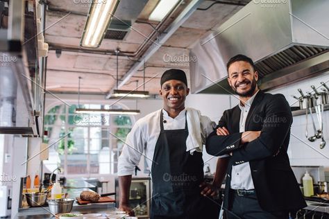 Restaurant owner with chef featuring boss, business, and businessman #Sponsored , #photo#stock#people#features Hotel Cleaning, Restaurant Owner, Employee Engagement, American Cities, Scandinavian Home, Most Romantic, Business Owner, Best Hotels, Business Man