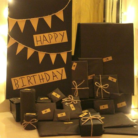 19 gifts for his 19th birthday. Boyfriend 19th Birthday Ideas, 31 Days Of Birthday Gifts For Him, 19 Gifts For 19th Birthday, 19th Birthday Gift Ideas, Diy Party Decor Ideas, 19th Birthday Gifts, Diy Party Decor, Homemade Gifts For Boyfriend, Luxury Birthday Gifts