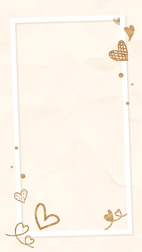 Download premium vector of Valentine’s gold heart frame vector beige crumpled social media story by Adjima about wedding invitation, story template, frame glitter, instagram story, and glitter backgrounds 2848705 Wedding Instagram Story, Instagram Story Background, Valentine Template, Valentines Frames, Cute Backgrounds For Iphone, Instagram Branding Design, Story Background, Wedding Invitation Background, Wedding Instagram