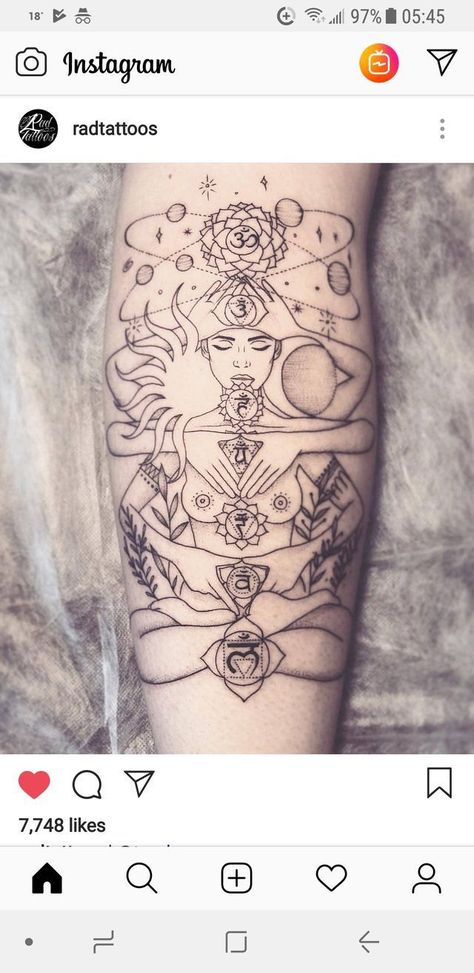 Buddha Tattoo Sleeve, Hindu Tattoos, Cosmic Tattoo, Chakra Tattoo, Buddha Tattoo Design, Buddha Tattoos, Polynesian Tattoos, Muster Tattoos, Back Tattoos For Guys