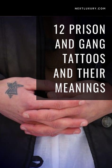 Gang Related Tattoos, Gang Symbols Tattoo, Russian Prison Tattoos Meanings, Prisoner Tattoo Ideas, Loyalty Before Royalty Tattoo, Jail Tattoos Ideas, Gang Signs Meanings, Prisoner Tattoo, Gang Tattoo Ideas