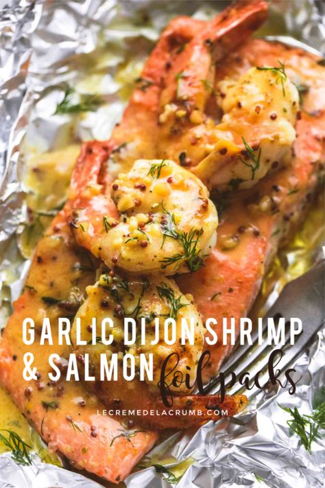 Salmon Foil Pack, Honey Dijon Sauce, Dijon Salmon, Dijon Sauce, Salmon Recipes Baked Healthy, Foil Pack Dinners, Salmon In Foil, Foil Pack Meals, Foil Packs