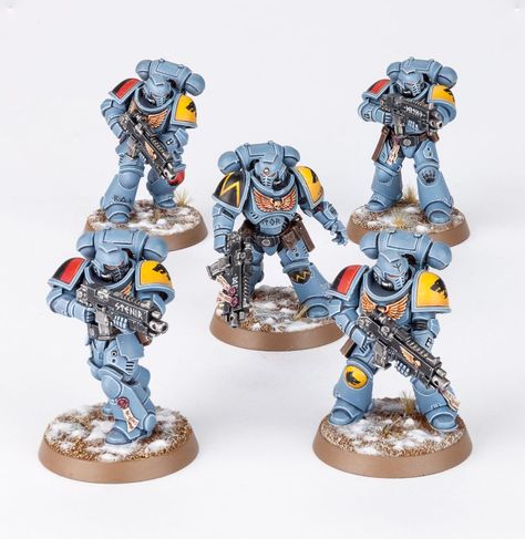 Space Wolf Intercessor squad Space Wolf 40k, Team Space, Dark Angels 40k, Warhammer 40k Space Wolves, 40k Painting, Warhammer 40k Blood Angels, Space Wolf, 40k Armies, 40k Models