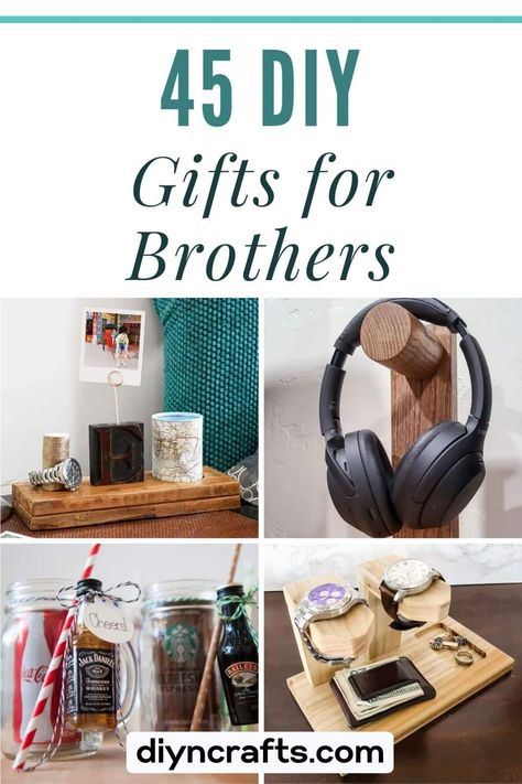 33 DIY Gifts for Brothers Homemade Brother Gift, Great Gifts For Brother, Last Minute Birthday Gifts For Brother, Birthday Present Ideas Brother, Homemade Gifts For Brother Diy, Homemade Christmas Gifts For Brother, Diy Gifts For Brother In Law, Diy Gifts Brother, Creative Gifts For Brother