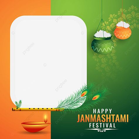 Happy Janmashtami Creative, Ram Ji, Happy Janmashtami, Festival Background, Krishna Janmashtami, Hindu Festivals, Festival Celebration, Banner Vector, Festival Design