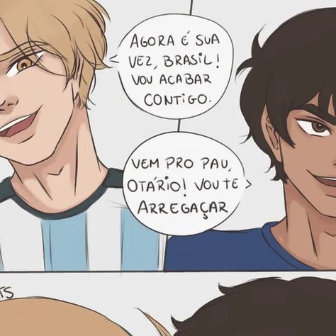 ♡ Aki ♡ on Instagram: "Finalmente mais uma mini comic! Essa não é da minha fic, é uma ideia aleatória, continuação de uma tirinha que eu postei aqui ha um tempinho! Como sempre, inspirado na @nikkiyan_arts 💞💞💞💞 #braarg #brasileargentina #latinhetalia #hetalia #minicomics" Mini Comic, Hetalia, Brazil, Iphone Cases, Fan Art, Comics, France, Human, Memes