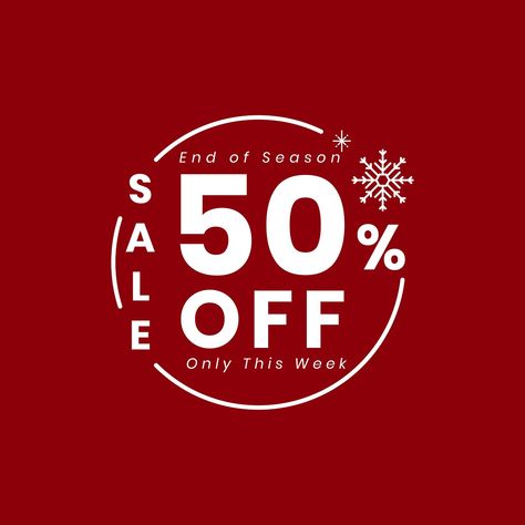 Christmas special sale 50% off vector | free image by rawpixel.com / wan January Sale Poster, Sale Typography Design, Up To 50% Off Sale Banner, 50% Off, Winter Sale Design, Sale Design Graphics Ideas, Christmas Sale Design, Sale Typography, Christmas Sale Poster