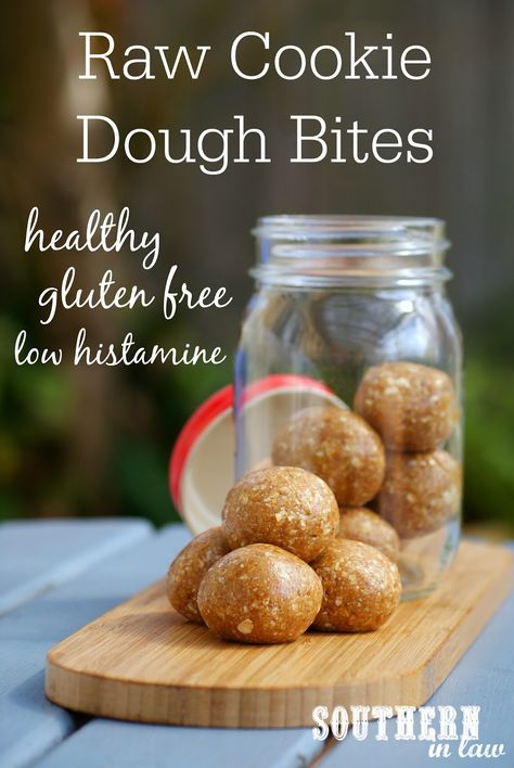 Low Histamine Treats, Low Histamine Quinoa Recipes, Low Histamine Dessert Recipes, Cookie Dough Bites Recipe, Histamine Foods, Low Histamine Foods, Histamine Diet, Chips Dip, White Cookies