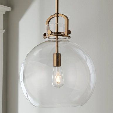 Hanging Lights - Shades of Light Large Glass Pendant, Lights Over Kitchen Island, Planet Pendant, Glass Globe Pendant Light, Kitchen Lights, Kitchen Pendant, Pendant Light Styles, Island Pendant Lights, Globe Pendant Light