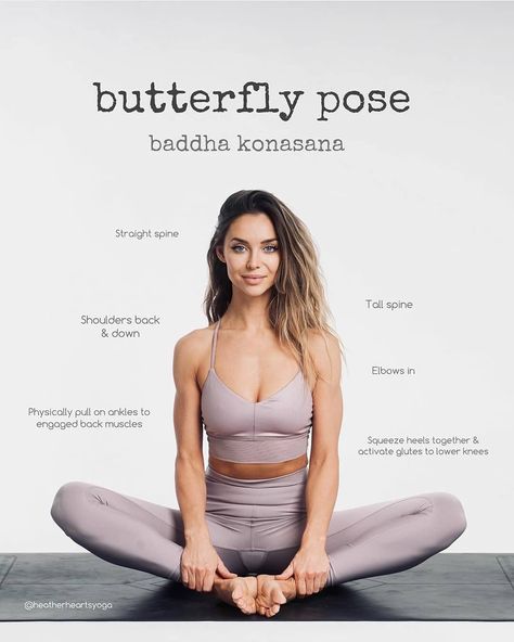 Activate Glutes, Baddha Konasana, Butterfly Pose, Beginner Yoga, Basic Yoga, Prenatal Yoga, Cool Yoga Poses, Easy Yoga Workouts, Yoga Day