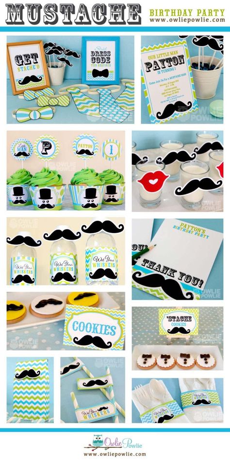 Excited to share the latest addition to my #etsy shop: Little Man Mustache BIRTHDAY Party Printable Package Mustache Birthday Party, Mustache Birthday, Baby Shower Table Centerpieces, Man Mustache, Dollar Tree Gifts, Mustache Baby Shower, Baby Shower Prizes, Baby Shower Bbq, Kids Birthday Themes