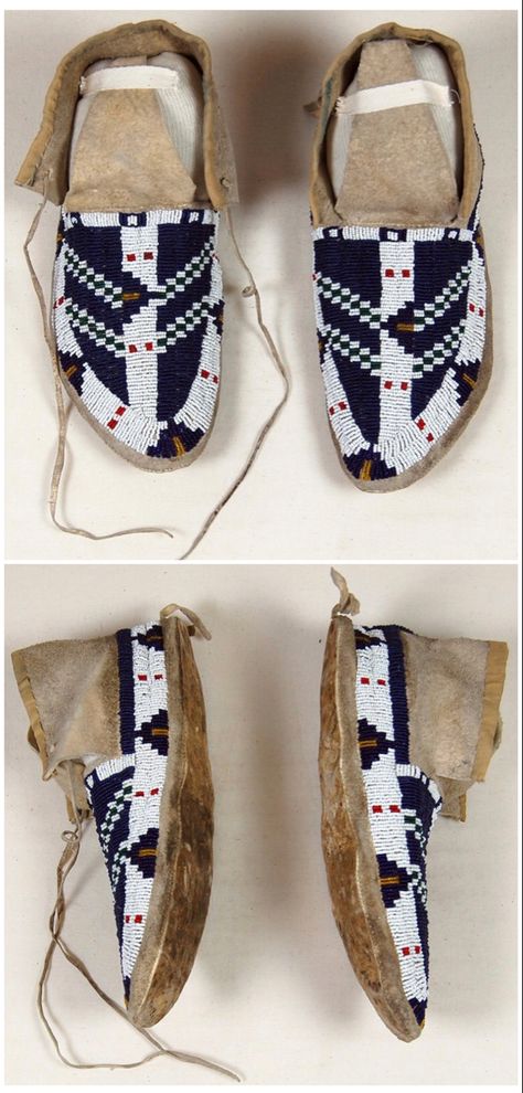 Lakota Moccasins, Lakota Beadwork, Native American Moccasins, Sioux Indian, Beaded Moccasins, Native American Clothing, Dance Clothes, Indigenous Culture, American Clothing