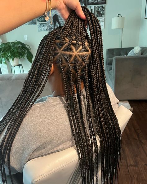 Hair Ponytail Hairstyles Elegant, Triangle Part Knotless Braids, Triangle Knotless Box Braids, Box Braids Triangle Parts, Elegant Box Braids, Braids Triangle Parts, Box Braids Natural Hair, Fairy Hairstyle, Wigs Hairstyle