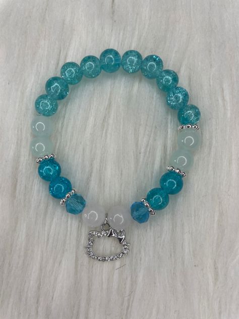 instagram - knjbracelets Glass Bead Bracelet Patterns Ideas, Bracelet Ideas Glass Beads, Bead Jewellery Making Ideas, Glass Beads Bracelet Ideas, Blue Bracelet Ideas, Glass Bead Bracelet Ideas, Beaded Bracelet Ideas, Light Blue Bracelet, Body Jewelry Diy