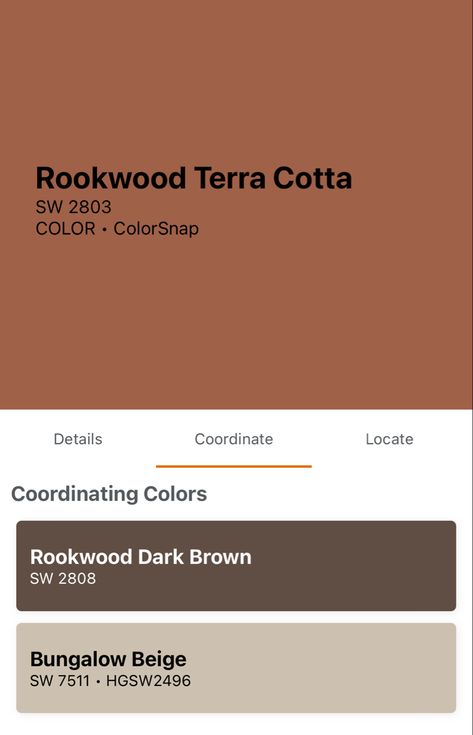 Beige Terracotta Bedroom, Terra Cotta Exterior House Color, Terra Cotta Office, Rookwood Terra Cotta, Terracotta Office, Terracotta Paint Color, Dutch Colonial Exterior, Terra Cotta Paint Color, Dreamy Cottage