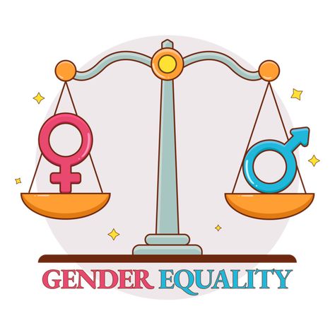 Gender Equality Symbol, Gender Equality Illustration, Female Symbol, Display Banners, Gender Equality, Retro Cartoons, Male And Female, Graphic Design Templates, Free Graphic Design