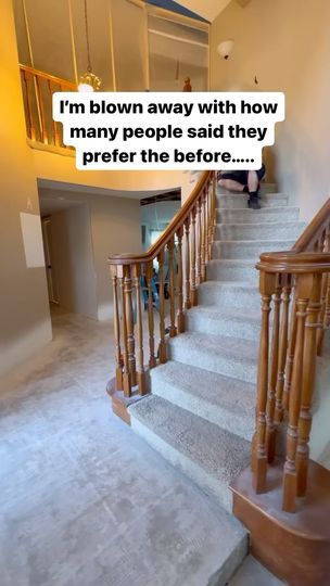 Painting Old Staircase, Stairs Color Ideas Paint, Small Foyer Ideas Entryway Stairs, Staircase Colors Ideas, Modern Bannister, Foyer Ideas Entryway Stairs, Bannister Ideas Painted, Redoing Stairs, Painted Staircase Ideas