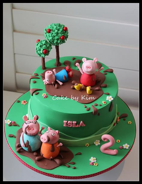 Explore cake by kim's photos on Flickr. cake by kim has uploaded 321 photos to Flickr. Bolo Da Peppa Pig, Peppa Pig Birthday Party Decorations, Greta Gris, Peppa Party, Peppa Pig Birthday Cake, Pig Birthday Cakes, Pig Birthday Party, Peppa Pig Cake, Peppa Pig Birthday Party