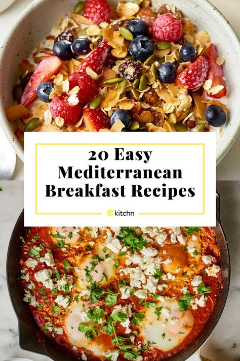 Mediterranean Breakfast Recipes, Mediterranean Diet Breakfast Ideas, Mediterranean Diet Breakfast Recipes, Diet Breakfast Ideas, Mediterranean Diet Recipes Breakfast, Mediterranean Diet Snacks, Mediterranean Diet Breakfast, Mediterranean Recipes Healthy, Mediterranean Breakfast