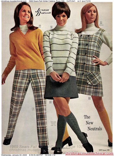 1969 Sears Fall Winter Catalog, Page 109 - Christmas Catalogs & Holiday Wishbooks 60s Winter Fashion, Winter Fashion Vintage, 60s Outfits, 60’s Fashion, Decades Fashion, 1960 Fashion, 1960s Outfits, 60s 70s Fashion, 60s And 70s Fashion