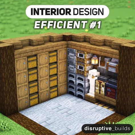 Author : https://www.instagram.com/p/CTbqIsqL_w5/?hl=en Compact Rooms Minecraft, Minecraft Compact Room, Minecraft Underground Base Ideas, Minecraft Storage Room Ideas, Minecraft Storage Room, Minecraft Storage, Interior Minecraft, Minecraft Building Blueprints, Minecraft Idea